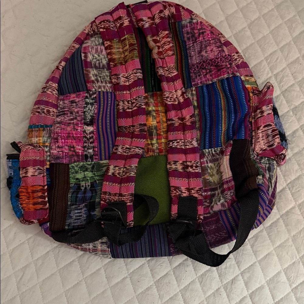 Colorful Patchwork Backpack - image 2